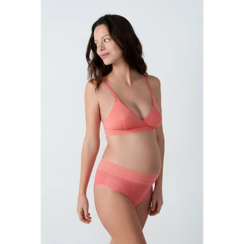 Culotte midi de maternité détails dentelle - Mummy Belly - S - Etam - Modalova
