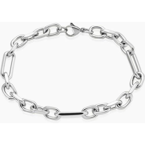 Bracelet Maille Palerme Acier Blanc - Histoire d'Or - Modalova