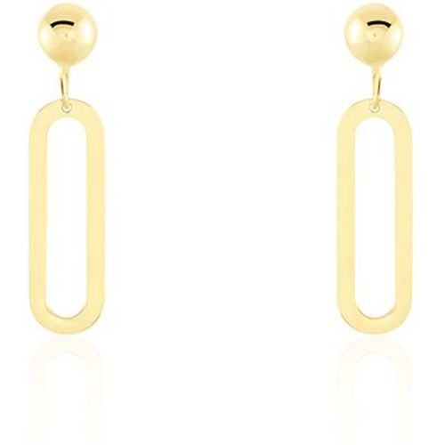 Boucles D'oreilles Pendantes Link Or - Histoire d'Or - Modalova