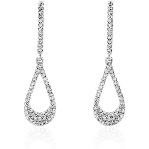 Boucles D'oreilles Pendantes Or Abilene Diamants - Histoire d'Or - Modalova