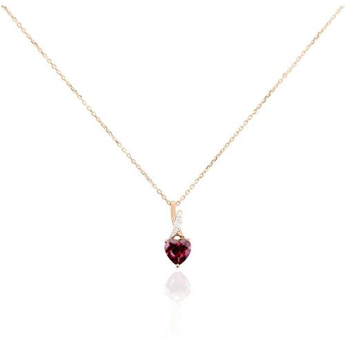 Collier Or Rose Clothilde Rhodolite - Histoire d'Or - Modalova