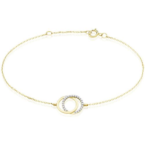 Bracelet Or Jaune Tresha Diamants - Histoire d'Or - Modalova