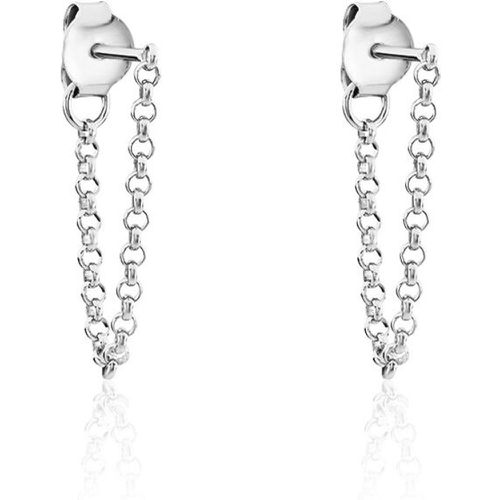 Boucles D'oreilles Pendantes Argent Leent - Histoire d'Or - Modalova