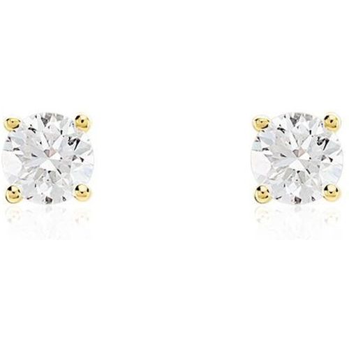 Boucles D'oreilles Puces Or Aphrodite Diamants - Histoire d'Or - Modalova