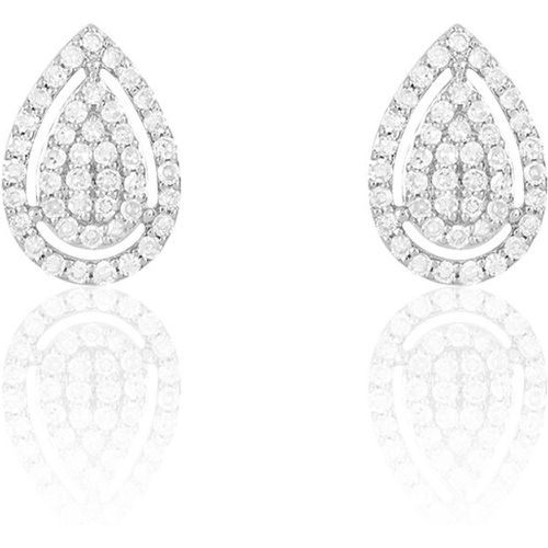 Boucles D'oreilles Puces Izia Or Diamant - Histoire d'Or - Modalova