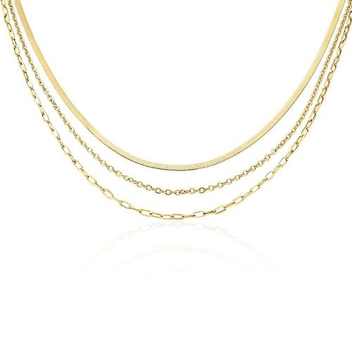 Collier Cherilyn Acier DorÃ© - Histoire d'Or - Modalova