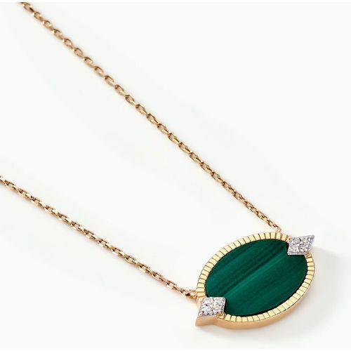 Collier Tahina Or Malachite Diamant - Histoire d'Or - Modalova