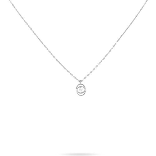 Collier Nid Amour Or Blanc Diamant - Histoire d'Or - Modalova