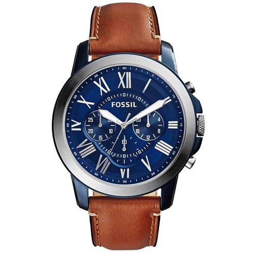 Montre Fossil Grant Bleu - Fossil - Modalova