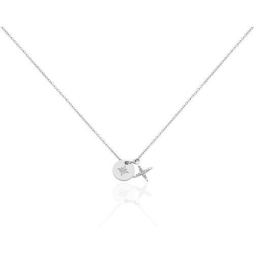 Collier Pluton Argent Oxyde De Zirconium - Histoire d'Or - Modalova