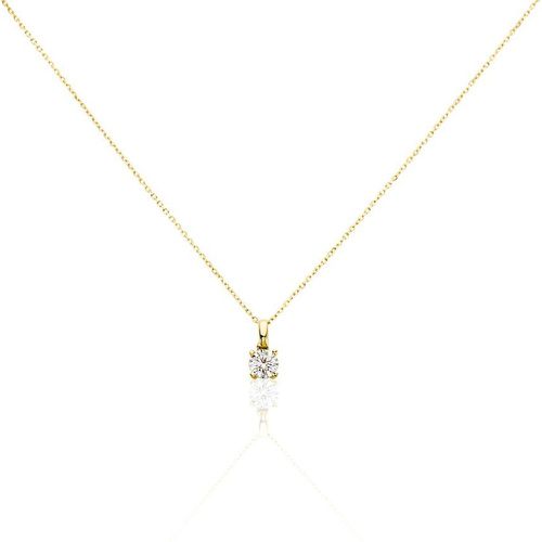 Pendentif Solitaire Aphrodite Or Diamant - Histoire d'Or - Modalova