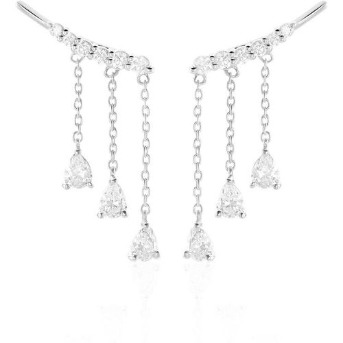 Boucles D'oreilles Pendantes Rilla Argent Oxyde De Zirconium - Histoire d'Or - Modalova