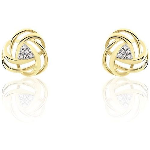 Boucles D'oreilles Puces Or Afua Diamants - Histoire d'Or - Modalova