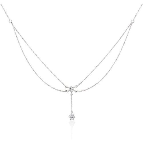 Collier Purple Bloom Argent Oxyde De Zirconium - Histoire d'Or - Modalova