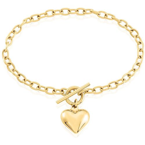 Bracelet Heartbeat Acier DorÃ© - Histoire d'Or - Modalova