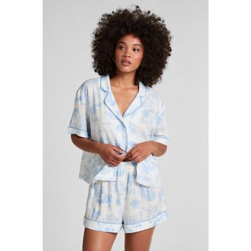 Hunkemöller Short tissé Bleu - Hunkemöller - Modalova
