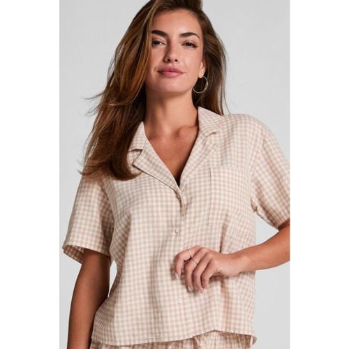 Veste en lin à carreaux - Hunkemöller - Modalova