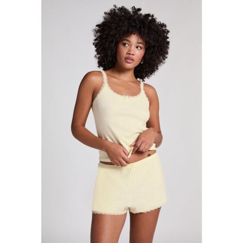 Hunkemöller Short Pointelle Jaune - Hunkemöller - Modalova