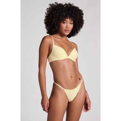 Hunkemöller String Pointelle Jaune - Hunkemöller - Modalova