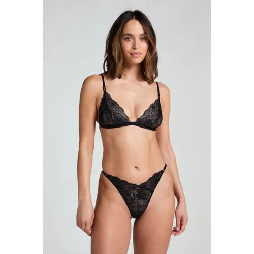 Hunkemöller String Stormi Noir - Hunkemöller - Modalova