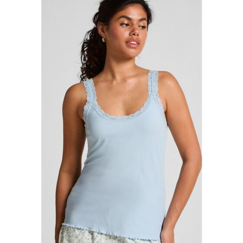 Débardeur en Jersey Côtelé avec Dentelle - Hunkemöller - Modalova