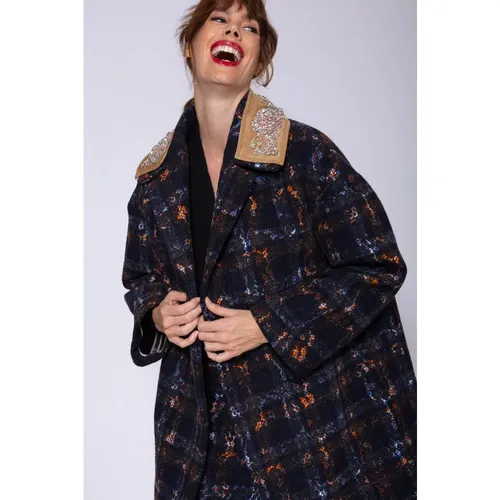 Manteau oversize en coton avec strass ML 40 - N°21 - Modalova