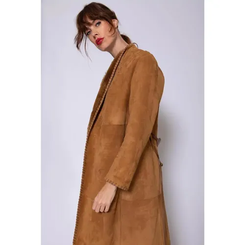 Manteau en suede avec ceinture ML 42 - Desa 1972 - Modalova