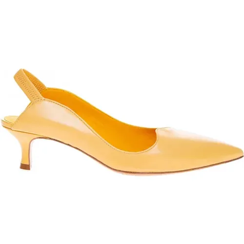 Découpés en cuir naturel décolleté vague 45 37 1/2 - Mara Bini - Modalova