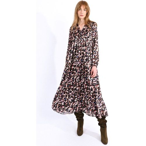 Robe longue imprimée à encolure V - MOLLY BRACKEN - Modalova