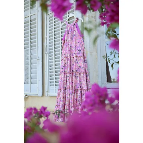 Robe longue à volants - MOLLY BRACKEN - Modalova