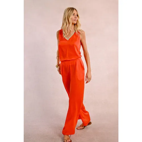 Pantalon taille haute, fluide - MOLLY BRACKEN - Modalova
