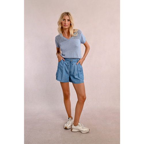 Short taille haute en Tencel - MOLLY BRACKEN - Modalova