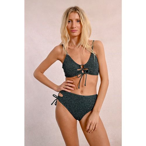 Haut de maillot irisé à lacets - MOLLY BRACKEN - Modalova