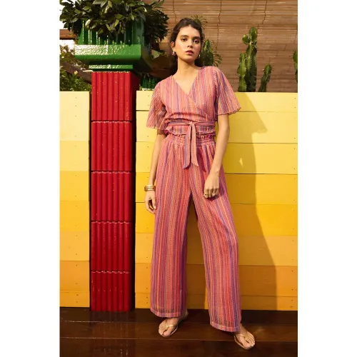 Pantalon fluide rayé - LILI SIDONIO - Modalova