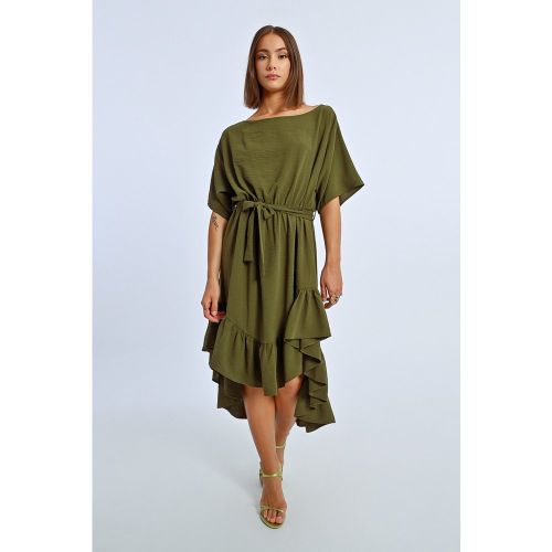 Robe longue asymétrique - LILI SIDONIO - Modalova