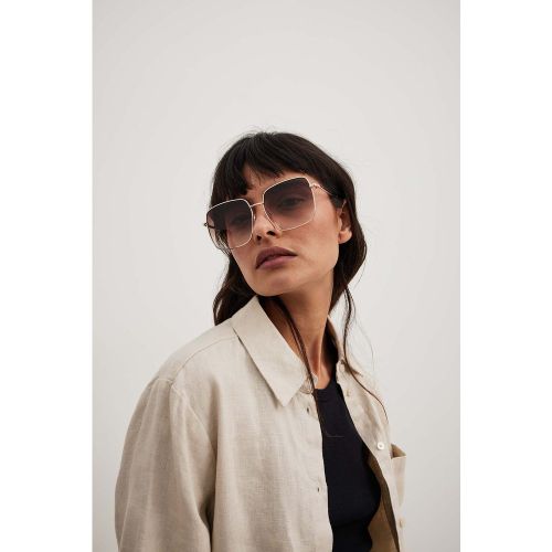 Lunettes de soleil rétro - Brown - NA-KD Accessories - Modalova
