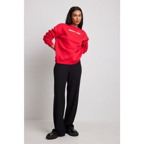 Sweatshirt surdimensionné à col rond - Red - Lisa & Lena for NA-KD - Modalova