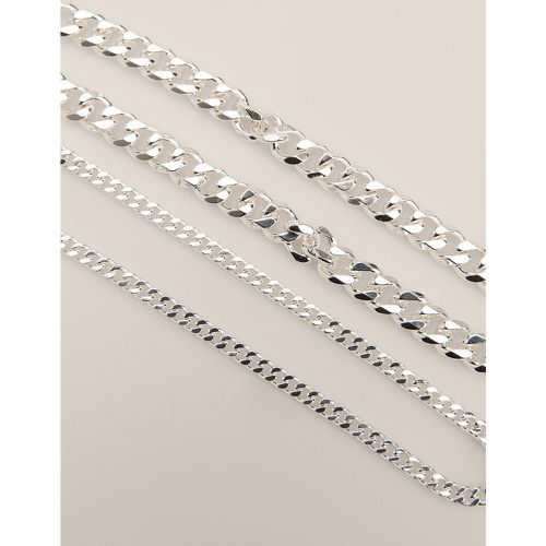 Pack Chain Anklets - Silver - NA-KD Accessories - Modalova