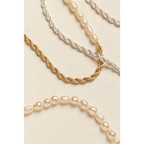 Collier de perles - Silver - NA-KD Accessories - Modalova