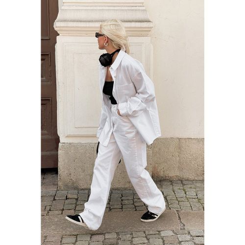 Jean large taille haute - White - NA-KD Trend - Modalova
