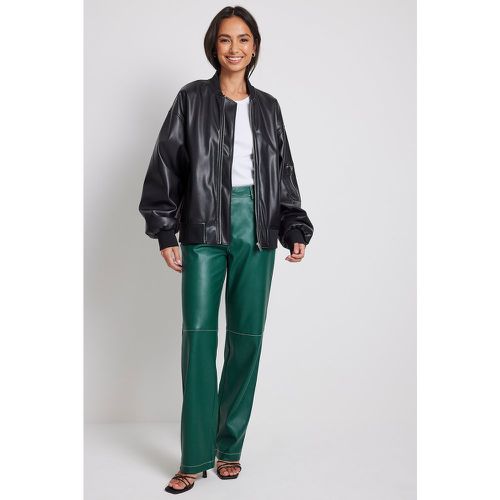 Pantalon faux cuir - Green - NA-KD Trend - Modalova