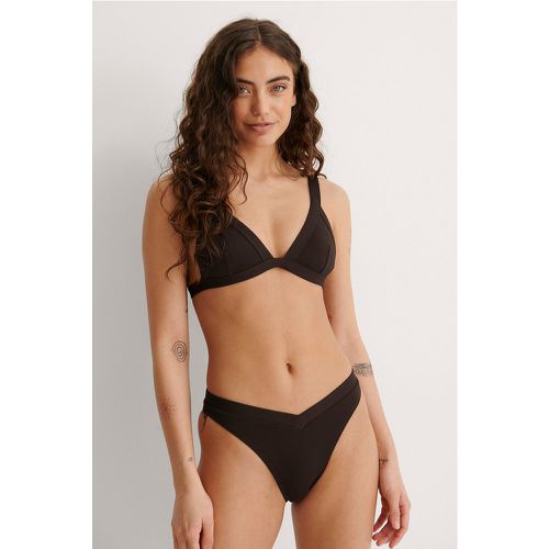 Culotte De Bikini Taille Échancrée - Brown - NA-KD Swimwear - Modalova