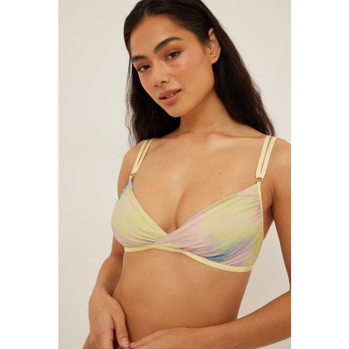 Haut triangle froncé en maille - Multicolor - NA-KD Lingerie - Modalova