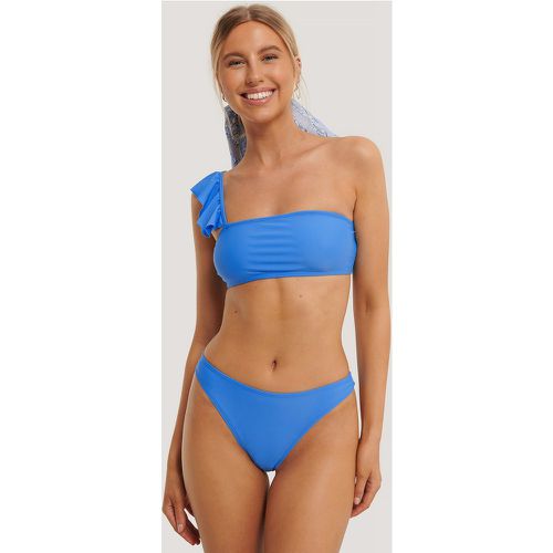 Culotte De Bikini Taille Échancrée - Blue - NA-KD Swimwear - Modalova