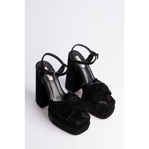 Knotted Plateau Heels - Black - NA-KD Shoes - Modalova
