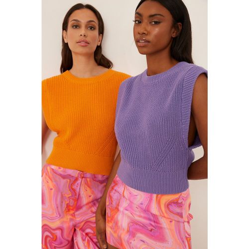 NA-KD Veste en maille - Purple - NA-KD - Modalova
