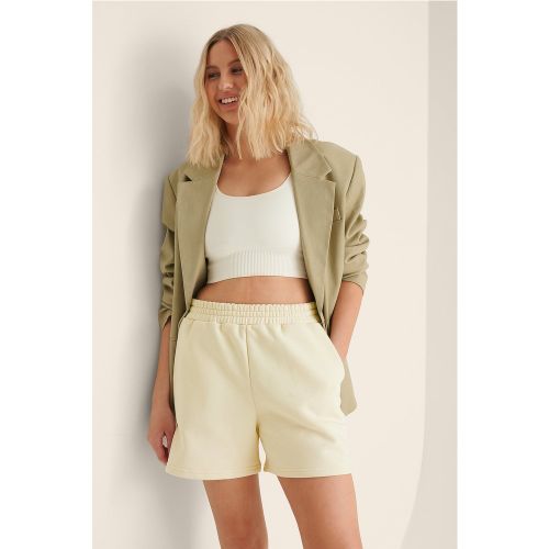 Short de survêtement bio - Offwhite - NA-KD Basic - Modalova