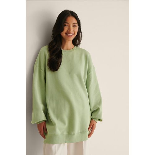 Sweatshirt brossé oversize biologique - Green - NA-KD Trend - Modalova