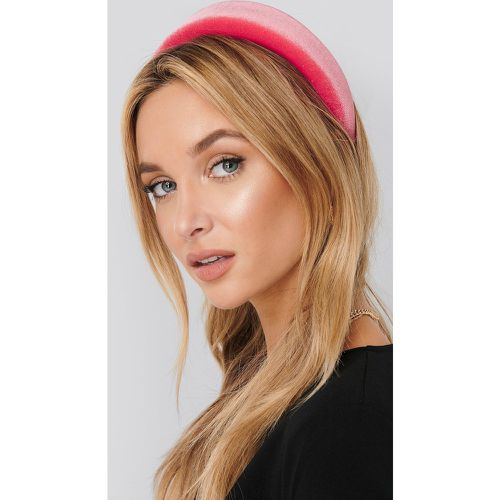 Puff Velvet Hairband - Pink - NA-KD Accessories - Modalova
