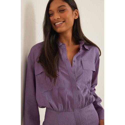 Mini robe chemise - Purple - NA-KD Trend - Modalova